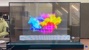 This is how we prepare content for transparent OLED displays.