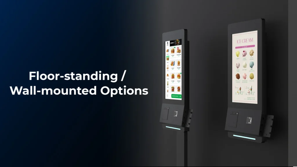 Floor-standing / wall-mounted options
