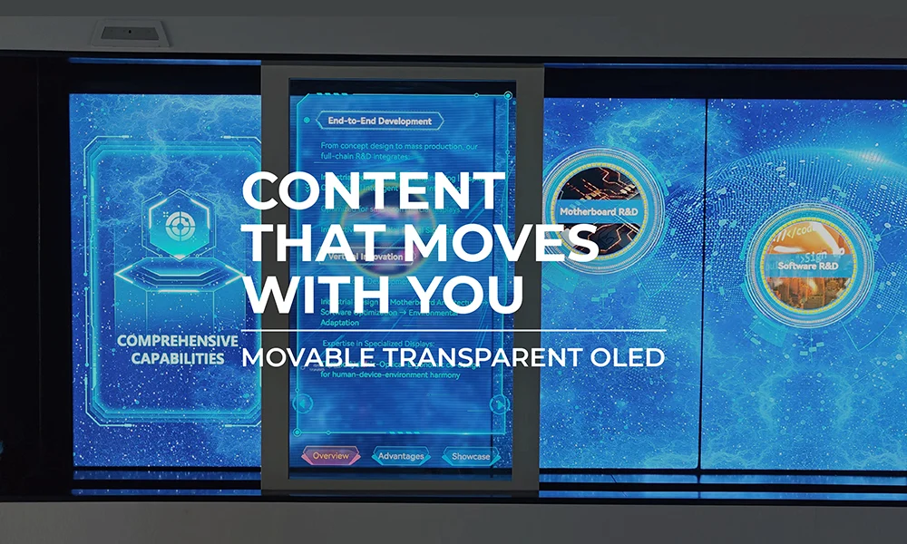 Interactive Transparent OLED Display Solution