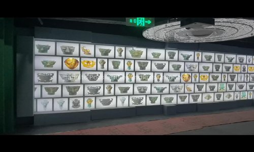 Interactive Transparent OLED Display at Sanxingdui