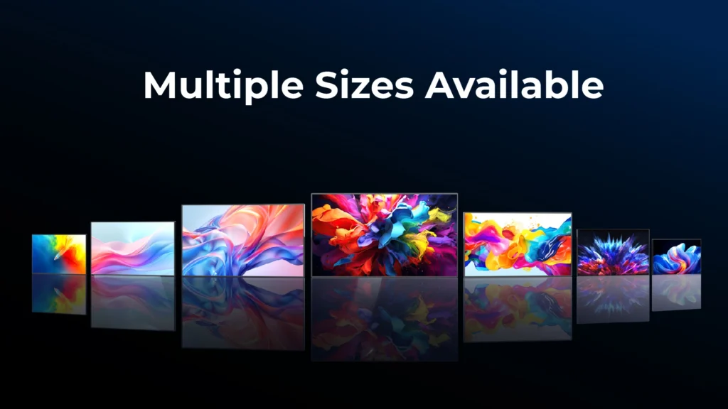 Multiple sizes available for various installation scenarios