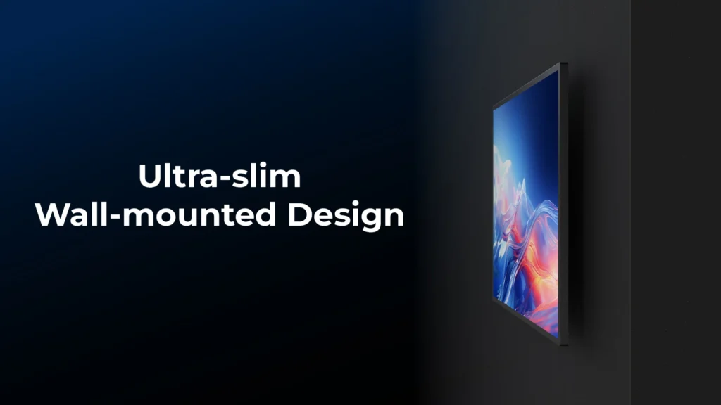 Ultra-slim wall-mounted design