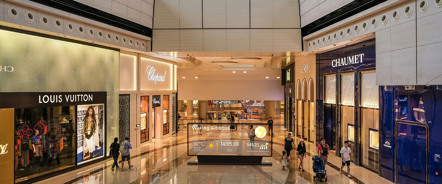 transparent OLED Luxury Retail